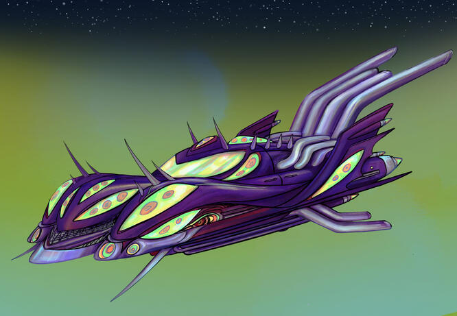 evil alien ship